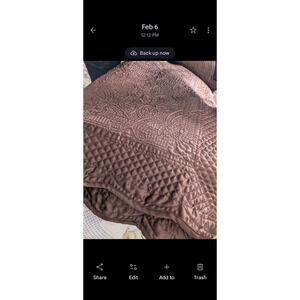 Luxe Versailles Vintage Brown reversible Quilt